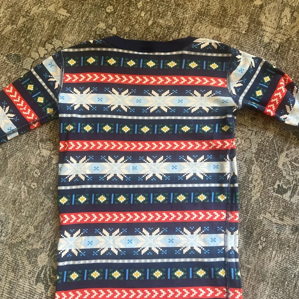 Hanna Andersson Scandi Snowflake Fairisle PJ Set 14